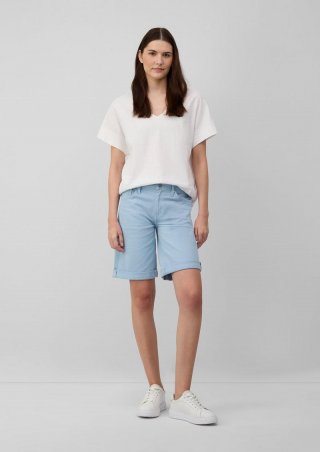 s.Oliver Jeans-Bermuda Karolin / Straight Fit / Mid Rise / Straight Leg - blau