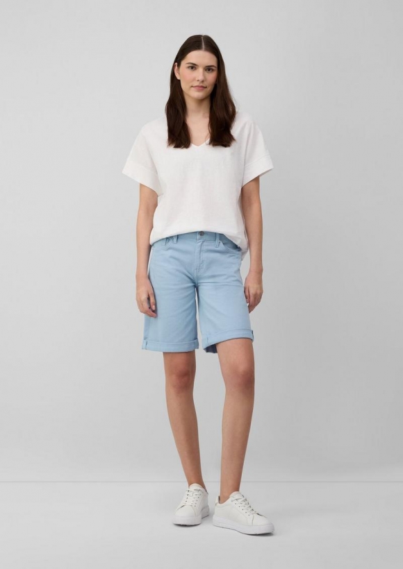 s.Oliver Jeans-Bermuda Karolin / Straight Fit / Mid Rise / Straight Leg - blau