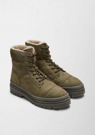 s.Oliver Gefütterte Boots - olivgrün