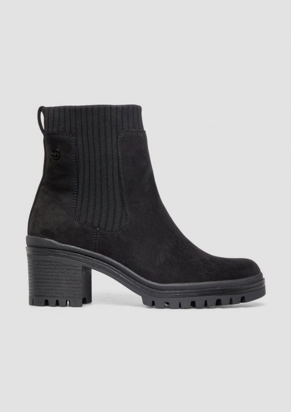 s.Oliver Stiefeletten mit Blockabsatz - schwarz