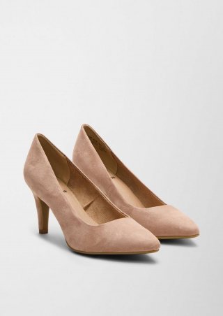s.Oliver Pumps in Veloursleder-Optik - rosa