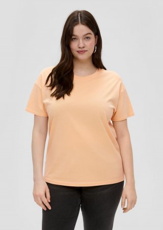 s.Oliver Oversize-Shirt mit Rückenprint - pfirsich