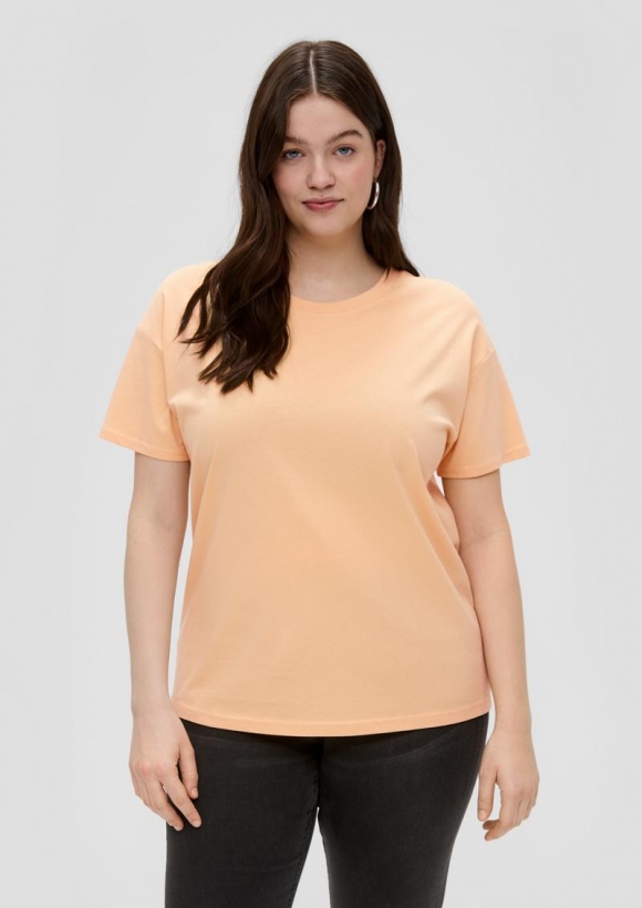 s.Oliver Oversize-Shirt mit Rückenprint - pfirsich