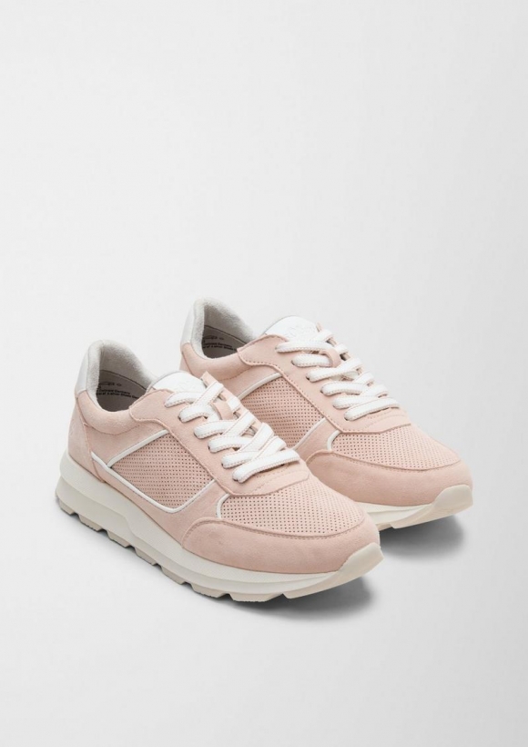 s.Oliver Sneaker aus Rindleder - rosa