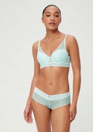 s.Oliver Panty mit Spitze - pastelltürkis