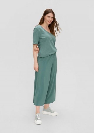 s.Oliver Culotte mit Wide Leg - helles petrol