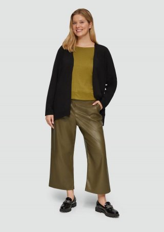 s.Oliver Cardigan aus Viskose-Baumwollmix - schwarz