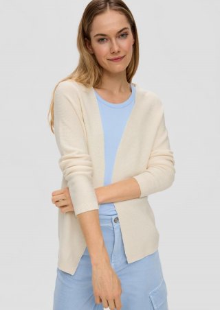 s.Oliver Strickjacke aus Viskosemix - ecru