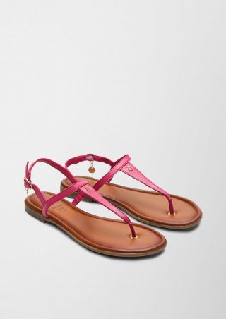 s.Oliver Riemchensandalen aus Echtleder - pink