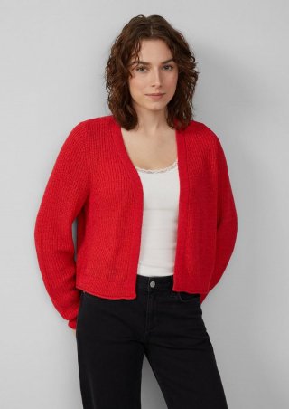 s.Oliver Strickjacke aus Bändchengarn - rot