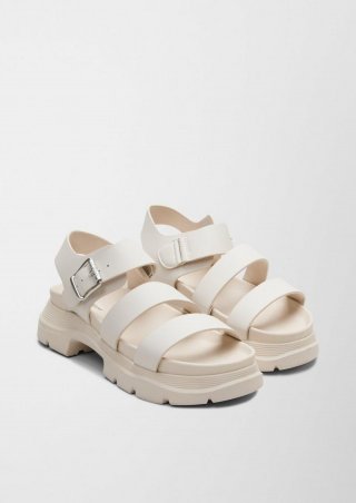 s.Oliver Chunky Sandalen - creme