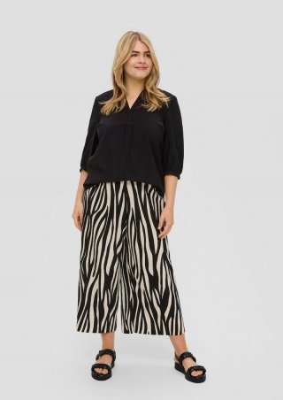 s.Oliver Culotte mit elastischem Bund - schwarz