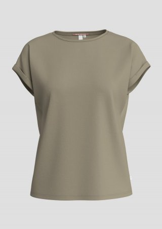 s.Oliver Loose Fit-Shirt im Lyocellmix - helles olivgrün
