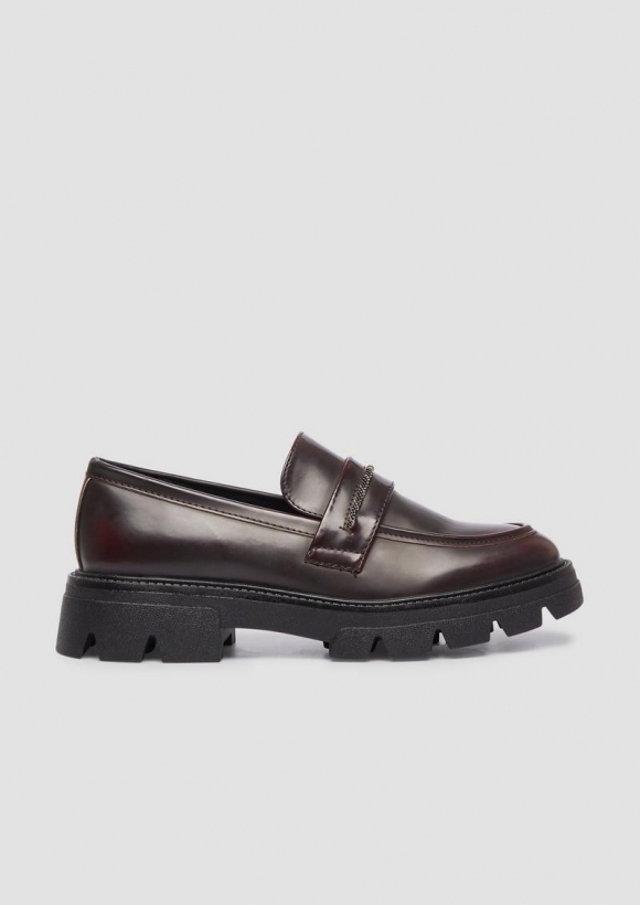 s.Oliver Loafer in Lackleder-Optik - bordeaux