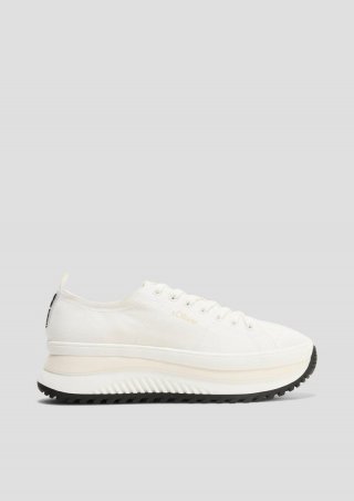 s.Oliver Plateau-Sneaker in Bicolor-Optik - weiß