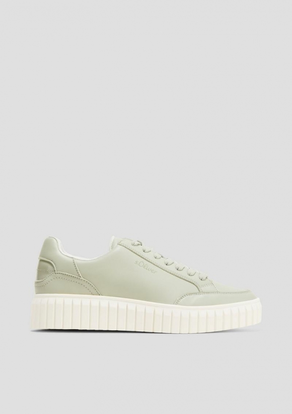 s.Oliver Sneaker mit Plateausohle - hellgrün