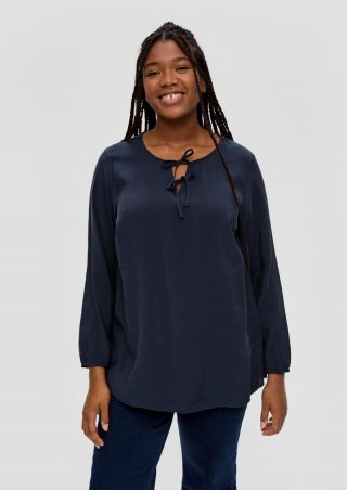 s.Oliver Tunikabluse aus Modalmix - navy