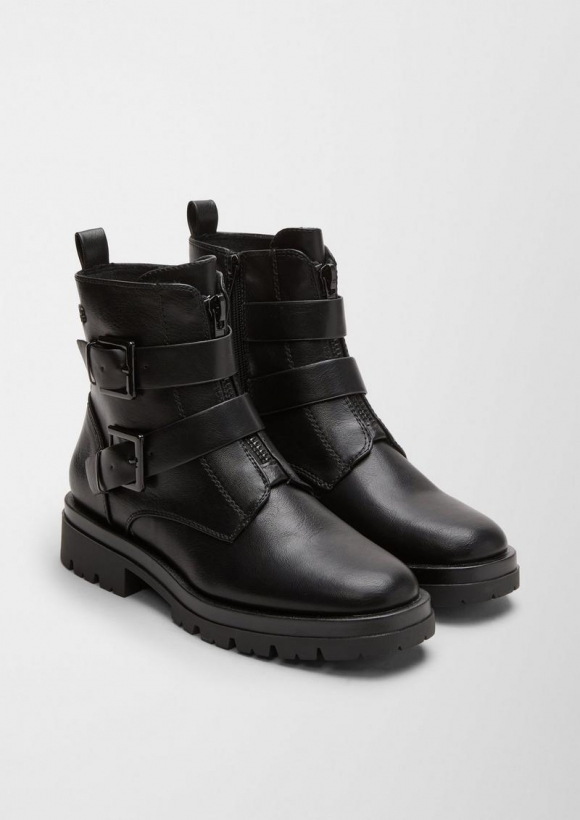 s.Oliver Boots mit Riegel - schwarz
