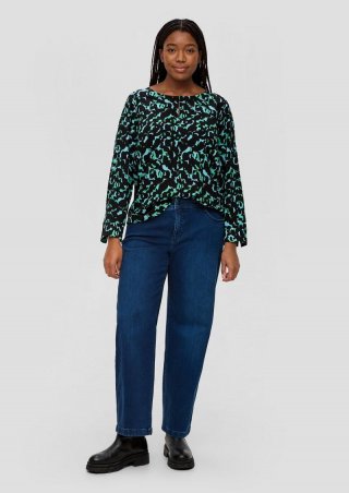 s.Oliver Jeans Straight / Mid Rise - blau