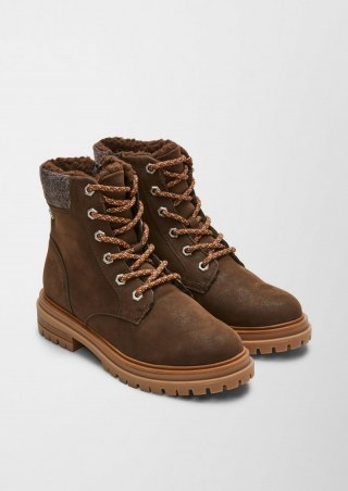 s.Oliver Stiefel im rustikalen Look - dunkelbraun