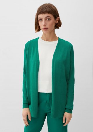 s.Oliver Strickjacke aus Viskosemix - smaragd