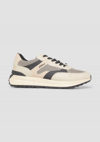 s.Oliver Sportlicher Sneaker - helles beige