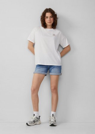 s.Oliver Jeans-Shorts Abby / Slim Fit / Mid Rise - blau