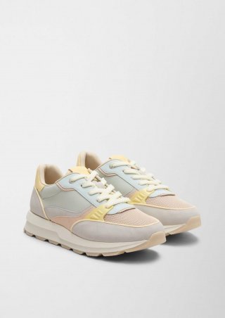 s.Oliver Sneaker mit Musterstruktur - helles beige
