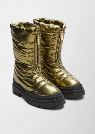 s.Oliver Boots in Metallic-Optik - gold