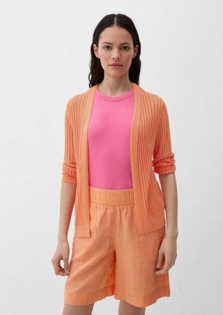 s.Oliver Strickjacke aus Viskose - papaya