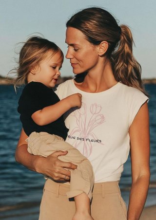 s.Oliver T-Shirt mit Frontprint im Relaxed Fit - creme