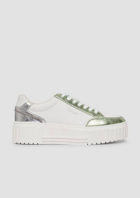 s.Oliver Sneaker mit Plateausohle - weiß