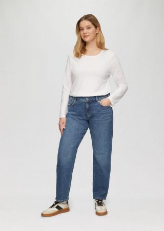 s.Oliver Jeans / Curvy Fit / Mid Rise / Slim Tapered Leg - blau
