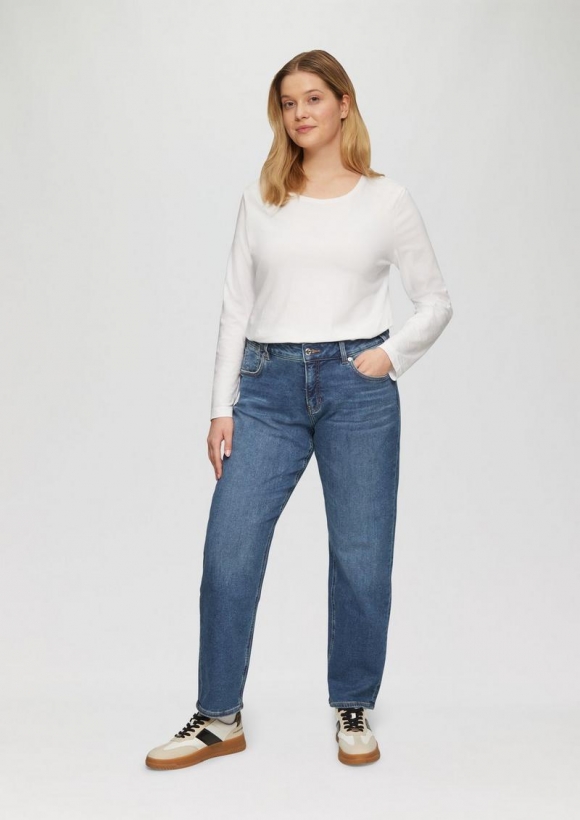 s.Oliver Jeans / Curvy Fit / Mid Rise / Slim Tapered Leg - blau