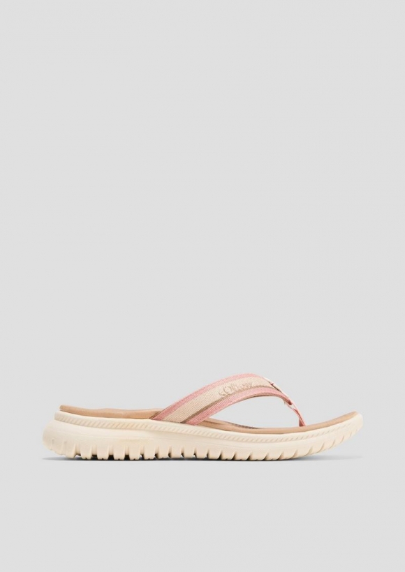 s.Oliver Sandalette mit Logoschriftzug - rosa