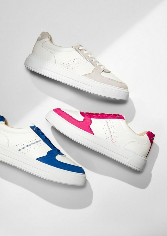 s.Oliver Sneaker in Bicolour-Optik - pink