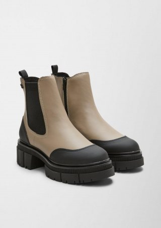 s.Oliver Stiefel mit Plateausohle - beige