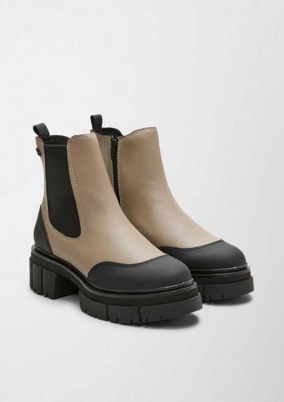 s.Oliver Stiefel mit Plateausohle - beige