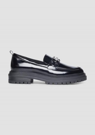 s.Oliver Chunky Slipper - schwarz