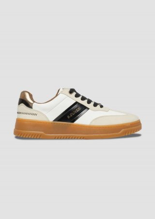 s.Oliver Schnürer mit Kontrast-Details - helles beige