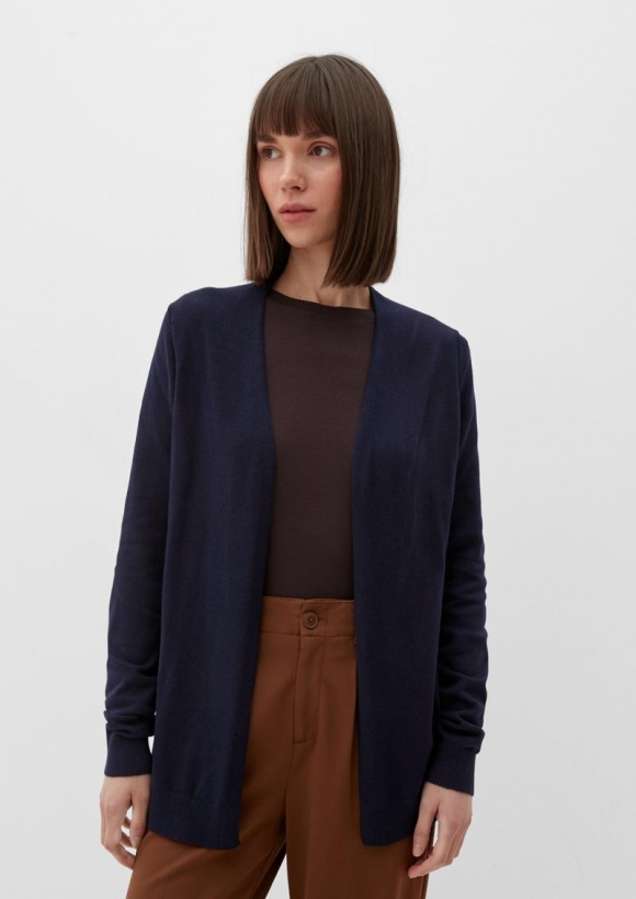 s.Oliver Strickjacke aus Viskosemix - navy