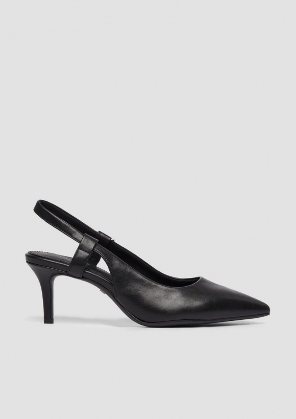 s.Oliver Slingpumps in Glattleder-Optik - schwarz