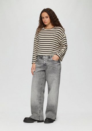 s.Oliver Jeans / Slim Fit / Mid Rise / Wide Leg / Superstretch - steingrau