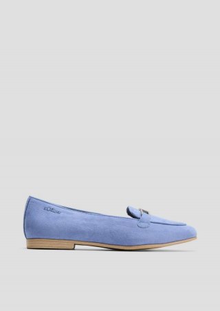 s.Oliver Slipper mit Schmuck-Detail - hellblau
