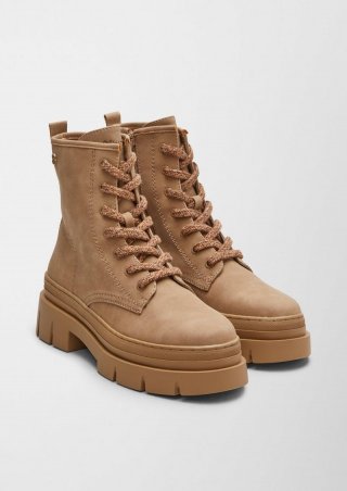 s.Oliver Stiefel mit Schnürung - hellbraun