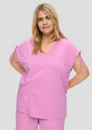 s.Oliver Blusenshirt aus Viskose - rosa