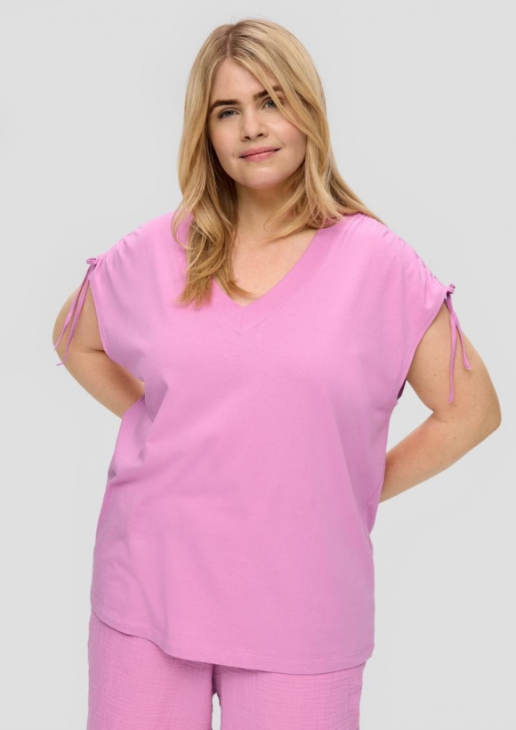 s.Oliver Blusenshirt aus Viskose - rosa