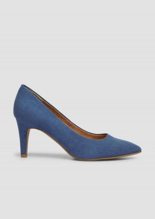 s.Oliver Pumps aus Velours - navy