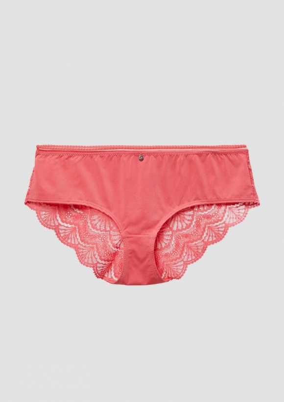 s.Oliver Panty mit Spitzen-Detail - pink