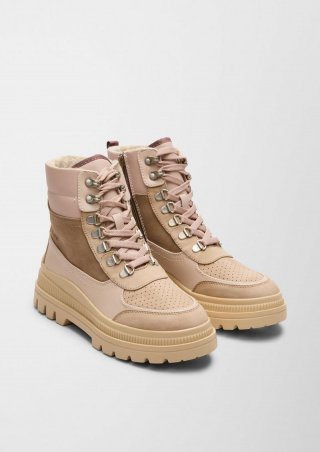 s.Oliver Boots aus Lederimitat - zartrosa